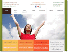 Tablet Screenshot of capitalconnectionscounseling.com